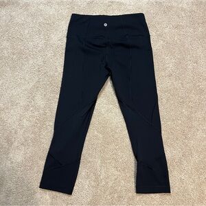 Women’s Lululemon Pace Rival High Rise Cropped Leggings Size 6